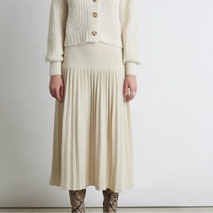 Cardigan sweater and skirt set ( cost almost $400 only for $200